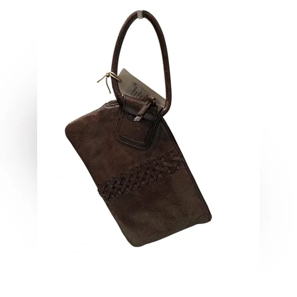 HOBO Brown Leather Clutch Timeless Design - Picture 1 of 6